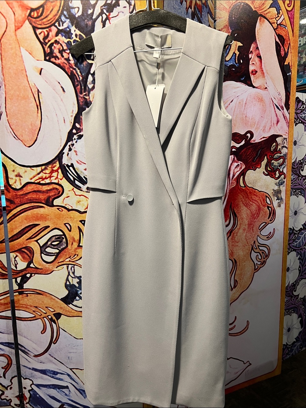 NWT Hugo Boss Architectural Sheath Dress | Minimalist Luxury | Size 34
